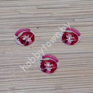 Кабошон Девочка 25 мм (стекло) 1шт.