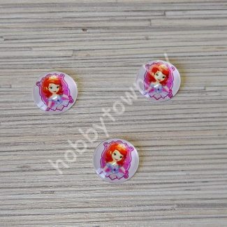 Кабошон Принцесса София-1 25 мм (стекло) 1шт.