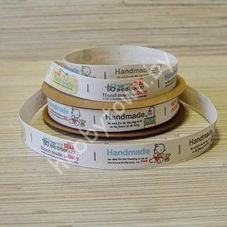 Лента льняная Handmade 1,5 см (цв. лён) 1 м