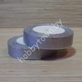 Лента-парча, ширина 20 мм,(цв.серебро) 1 метр