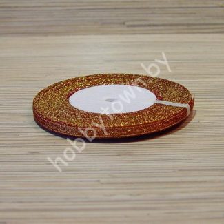 Лента-парча, ширина 6 мм,(цв.01) 1 метр