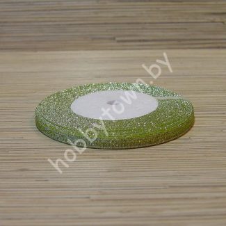 Лента-парча, ширина 6 мм,(цв.02) 1 метр