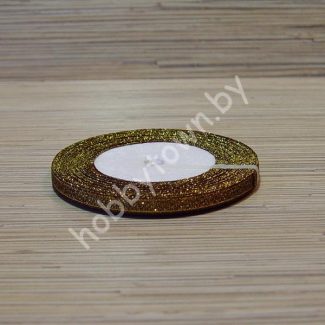 Лента-парча, ширина 6 мм,(цв.08) 1 метр