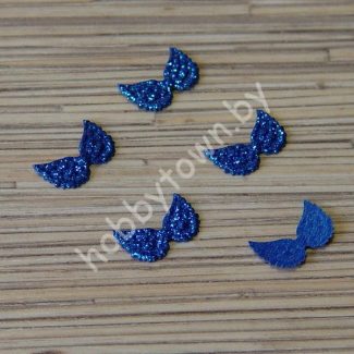 Патч Крылья маленькие, 1x2 см, (цв. синий) 1шт.