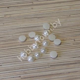 Полубусины-жемчуг 10 мм (цв. кремовый) 10 шт.