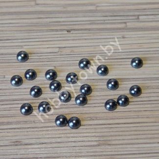 Полубусины-жемчуг 8 мм (цв. серый) 50 шт.