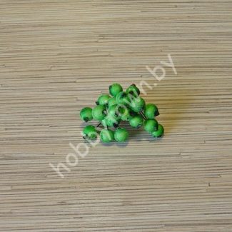 Ягоды "в сахаре" 12 мм (цв. зелёный) 20 ягод