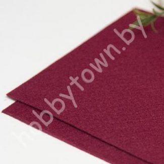 Фетр корейский жёсткий 1,2 мм, 20х28см (цв. 834 Бордовый)