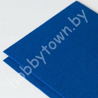 Фетр корейский жёсткий 1,2 мм, 20х28см,40x28 см (цв. 855 Ультрамариновый)