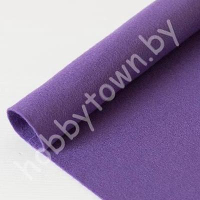 Фетр корейский мягкий 1 мм, 20х28см (цв. А-10 Темно-сиреневый)