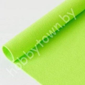 Фетр корейский мягкий 1 мм, 20х28, 40x28 см (цв. А-29 Ярко-зеленый)