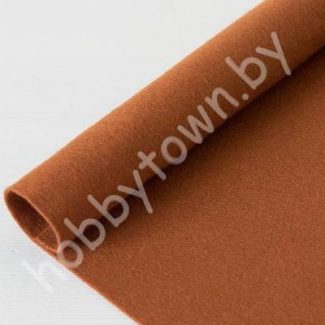 Фетр корейский мягкий 1 мм, 20х28, 40x28 см (цв. RN-06 Коричнево-медный)