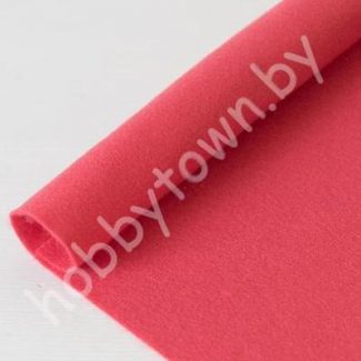 Фетр корейский мягкий 1 мм, 20х28, 40x28 см (цв. RN-43 Коралловый)