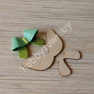 Шаблон Бант-10 фанера 3 мм 160/90 мм 2шт.