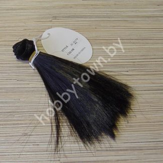 Трессы прямые 17см, ширина 100 см (цв. чёрный)