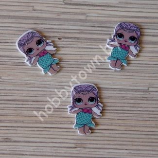 Кабошон Куколка -3 39x25 мм 1шт.