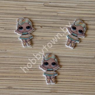 Кабошон Куколка -7 40x25 мм 1шт.