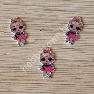 Кабошон Куколка -9 40x20 мм 1шт.