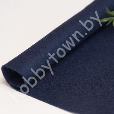 Фетр корейский мягкий 1 мм, 20х28см (цв. RN-26 Иссиня черный)