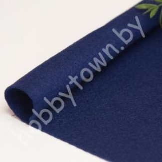 Фетр корейский мягкий 1 мм, 20х28, 40x28 см (цв. RN-40 Темно-синий)