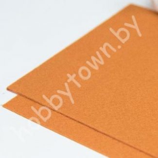 Фетр корейский жёсткий 1,2 мм, 20х28см (цв.817 Рыжий)