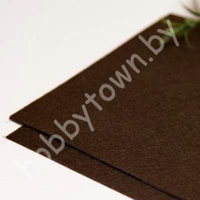 Фетр корейский жёсткий 1,2 мм, 20х28см (цв. 889 Жженый)