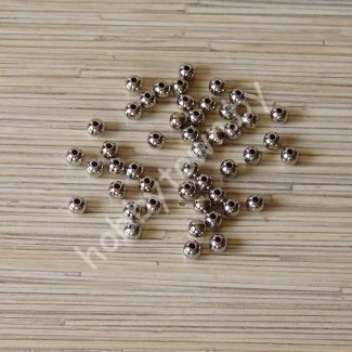 Бусины круглые под жемчуг 8 мм (цв.серебро) 25 шт.