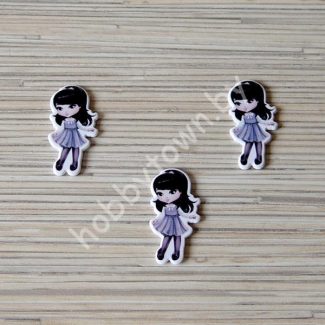 Кабошон акриловый Ученица-5 39x19 мм 1шт.