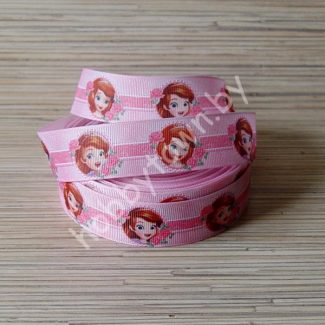 Лента репсовая 25мм "Принцесса София" 1м