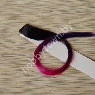 Локоны градиент 50 см (трёхцветный 3.4) 1 шт.