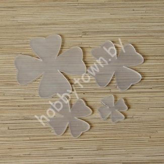 Набор шаблонов "Цветок-2" ПЭТ 0,7 мм 4,6,8,10 см 4шт.