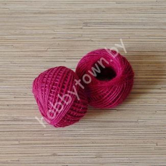 Шпагат джутовый 2 мм (цв. фуксия) 10м.
