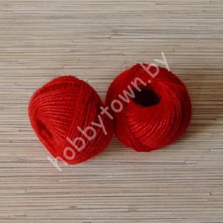 Шпагат джутовый 2 мм (цв. красный) 10м.