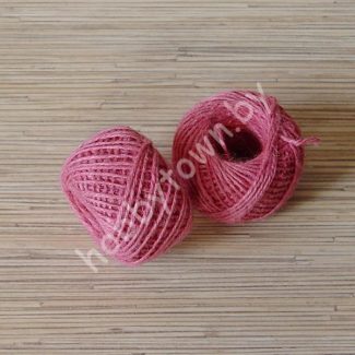 Шпагат джутовый 2 мм (цв. пыльно-розовый) 10м.