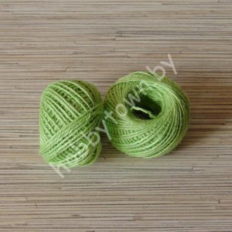 Шпагат джутовый 2 мм (цв. салатовый) 10м.
