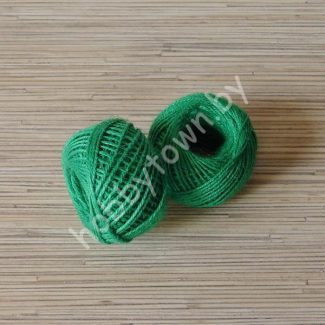 Шпагат джутовый 2 мм (цв. зелёный) 10м.