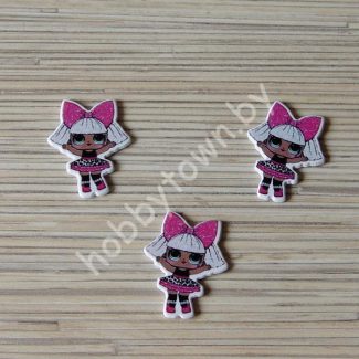 Кабошон Куколка -11 38x30 мм 1шт.