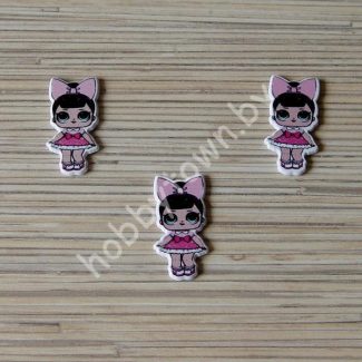 Кабошон Куколка -13 39x18 мм 1шт.