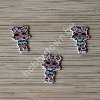 Кабошон Куколка -14 38x24 мм 1шт.