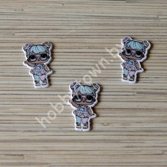 Кабошон Куколка -16 38x24 мм 1шт.