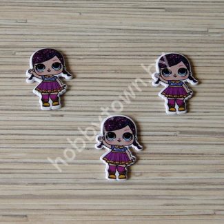 Кабошон Куколка -17 38x27 мм 1шт.