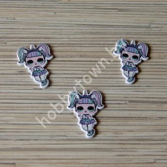 Кабошон Куколка -18 38x28 мм 1шт.