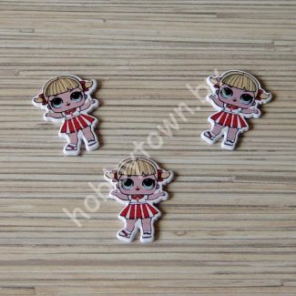 Кабошон Куколка -19 39x29 мм 1шт.