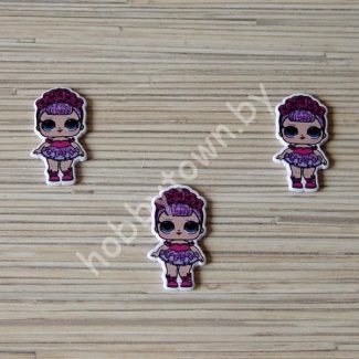 Кабошон Куколка -23 39x19 мм 1шт.