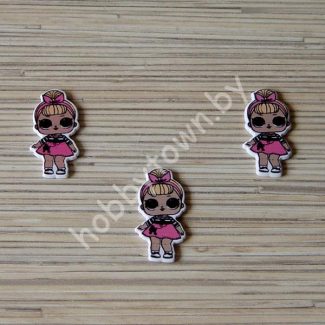 Кабошон Куколка -24 38x19 мм 1шт.