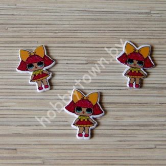 Кабошон Куколка -27 39x29 мм 1шт.