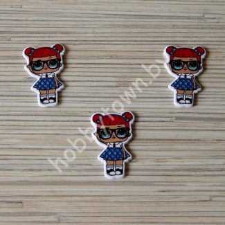 Кабошон Куколка -28 39x23 мм 1шт.