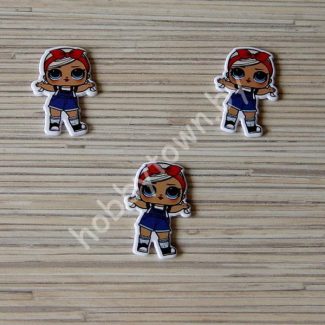 Кабошон Куколка-29 38x26 мм 1шт.