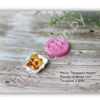 Молд "Печеньки микро" 1см