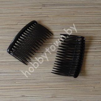 Гребень пластиковый 8 см (цв.чёрный) 1 шт.